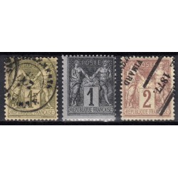 France 1876/1890 Lot Type Sage, nuances, oblitérés et neufs COTE +230€ - B/TB