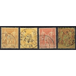 France 1876/1890 Lot Type Sage, nuances, oblitérés et neufs COTE +230€ - B/TB