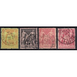 France 1876/1890 Lot Type Sage, nuances, oblitérés et neufs COTE +230€ - B/TB