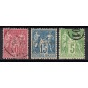France 1876/1890 Lot Type Sage, nuances, oblitérés et neufs COTE +230€ - B/TB