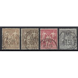 France 1876/1890 Lot Type Sage, nuances, oblitérés et neufs COTE +275€ - B/TB