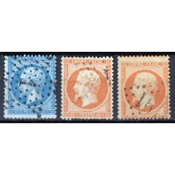 France 1853/1875 Lot Napoléon et Cérès, nuances, oblitérés COTE +360€ - B/TB
