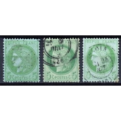 France 1853/1875 Lot Napoléon et Cérès, nuances, oblitérés COTE +360€ - B/TB