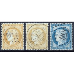 France 1853/1875 Lot Napoléon et Cérès, nuances, oblitérés COTE +360€ - B/TB