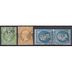 France 1852/1875 Lot Napoléon et Cérès, nuances, oblitérés COTE +400€ - B/TB