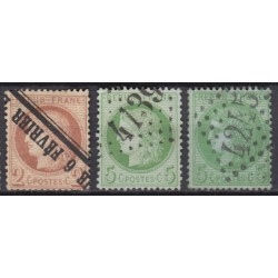 France 1852/1875 Lot Napoléon et Cérès, nuances, oblitérés COTE +400€ - B/TB