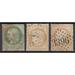 France 1852/1875 Lot Napoléon et Cérès, nuances, oblitérés COTE +400€ - B/TB