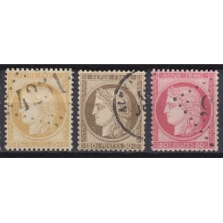 France 1852/1875 Lot Napoléon et Cérès, nuances, oblitérés COTE +400€ - B/TB