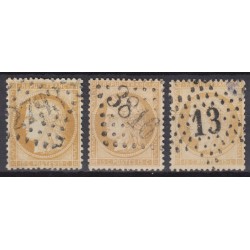 France 1852/1875 Lot Napoléon et Cérès, nuances, oblitérés COTE +400€ - B/TB