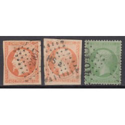 France 1853/1875 Lot Napoléon et Cérès, nuances, oblitérés COTE +350€ - B/TB