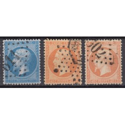 France 1853/1875 Lot Napoléon et Cérès, nuances, oblitérés COTE +350€ - B/TB