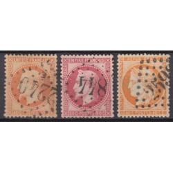 France 1853/1875 Lot Napoléon et Cérès, nuances, oblitérés COTE +350€ - B/TB