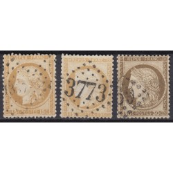 France 1853/1875 Lot Napoléon et Cérès, nuances, oblitérés COTE +350€ - B/TB