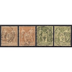France 1876/1890 Lot Type Sage, nuances, oblitérés et neufs COTE +160€ - B/TB