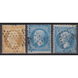 France 1853/1875 Lot Napoléon et Cérès, nuances, oblitérés COTE +370€ - B/TB