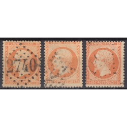 France 1853/1875 Lot Napoléon et Cérès, nuances, oblitérés COTE +370€ - B/TB