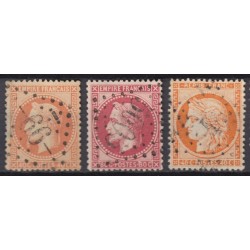 France 1853/1875 Lot Napoléon et Cérès, nuances, oblitérés COTE +370€ - B/TB