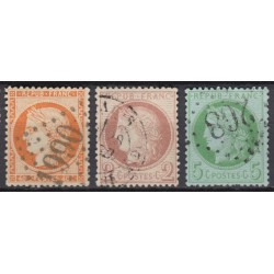 France 1853/1875 Lot Napoléon et Cérès, nuances, oblitérés COTE +370€ - B/TB