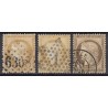 France 1853/1875 Lot Napoléon et Cérès, nuances, oblitérés COTE +370€ - B/TB