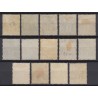 France 1876/1898, Sage, lot de 14 timbres neufs (*) sans gomme COTE 260€ - B/TB