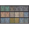 France 1876/1898, Sage, lot de 18 timbres neufs * avec charnière COTE +600€
