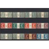 France 1900/1924, Lot de 12 paires millésimées neufs * ou (*) COTE +230€ - B/TB