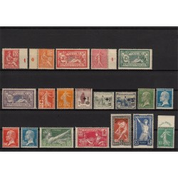 France 1900/1940, Collection neufs * avec trace de charnière COTE +1300€ - TB