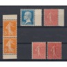 France 1900/1937, Lot de 14 timbres avec variétés, neufs * trace de ch. - TB