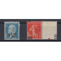 France 1900/1937, Lot de 14 timbres avec variétés, neufs * trace de ch. - TB