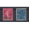 France 1900/1937, Lot de 14 timbres avec variétés, neufs * trace de ch. - TB