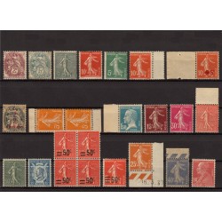 France 1900/1939 Collection neufs ** sans charnière COTE 1330€ - TB