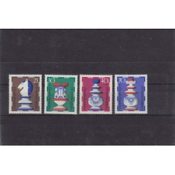 Jeu d'échecs, lot de 12 séries complètes et blocs-feuillets, années 1960/2000