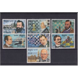 Jeu d'échecs, lot de 12 séries complètes et blocs-feuillets, années 1960/2000