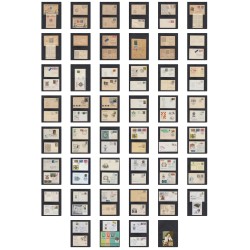Jeu d'échecs, lot de 90 lettres, cartes, cachets illustrés, années 1947/2005