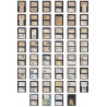 Jeu d'échecs, lot de 90 lettres, cartes, cachets illustrés, années 1947/2005