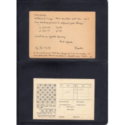 Jeu d'échecs, lot de 90 lettres, cartes, cachets illustrés, années 1947/2005