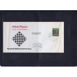 Jeu d'échecs, lot de 90 lettres, cartes, cachets illustrés, années 1947/2005