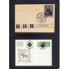 Jeu d'échecs, lot de 90 lettres, cartes, cachets illustrés, années 1947/2005