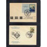 Jeu d'échecs, lot de 90 lettres, cartes, cachets illustrés, années 1947/2005