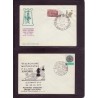 Jeu d'échecs, lot de 90 lettres, cartes, cachets illustrés, années 1947/2005