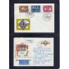 Jeu d'échecs, lot de 90 lettres, cartes, cachets illustrés, années 1947/2005