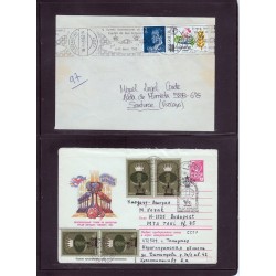 Jeu d'échecs, lot de 90 lettres, cartes, cachets illustrés, années 1947/2005