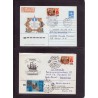 Jeu d'échecs, lot de 90 lettres, cartes, cachets illustrés, années 1947/2005