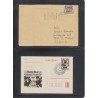 Jeu d'échecs, lot de 90 lettres, cartes, cachets illustrés, années 1947/2005