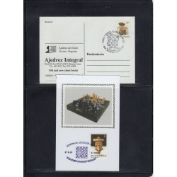 Jeu d'échecs, lot de 90 lettres, cartes, cachets illustrés, années 1947/2005