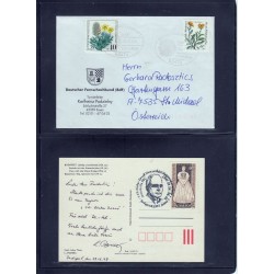 Jeu d'échecs, lot de 90 lettres, cartes, cachets illustrés, années 1947/2005