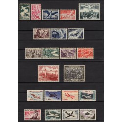 Poste Aérienne 1946/1959 Collection complète n°16/37, neufs ** - TB