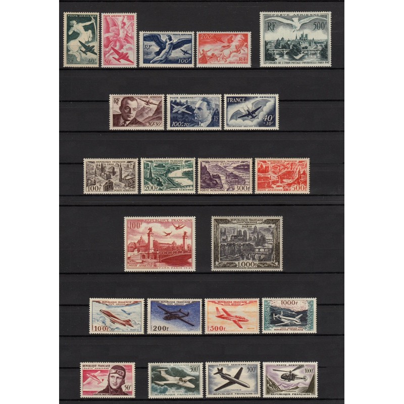 Poste Aérienne 1946/1959 Collection complète n°16/37, neufs ** - TB
