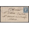 n°14Af, 20c BLEU-LAITEUX, oblitéré PC 3043 SAINT-DIE-DES-VOSGES pour Strasbourg