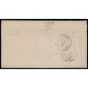 n°14Af, 20c BLEU-LAITEUX, oblitéré PC 3043 SAINT-DIE-DES-VOSGES pour Strasbourg